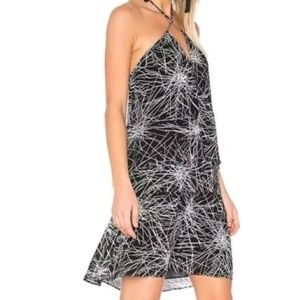 Diane Von Furstenberg Halter Dress M Black/White